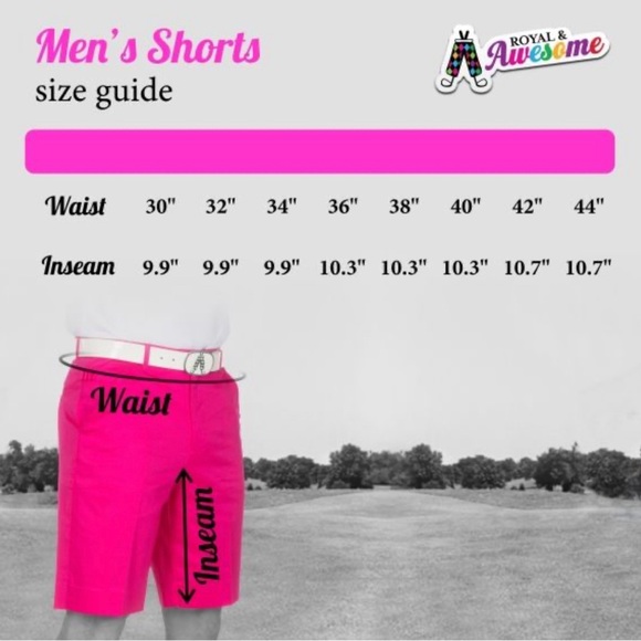 NWT Royal & Awesome Blue Plaid Trews Golf Shorts Size 46 - Picture 4 of 7